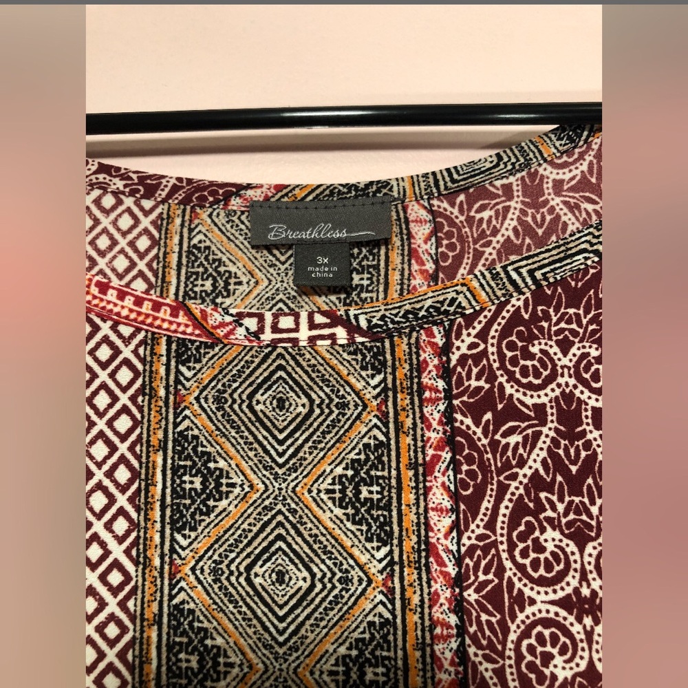 Colorful Multi-Patterned Top - Picture 3 of 4